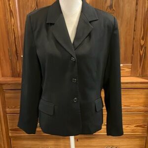 John Paul Richard black blazer jacket sz 14P